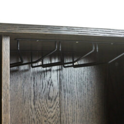 Oakham Premium Skye Wine Cabinet In Dark Brown - thumbnail 7