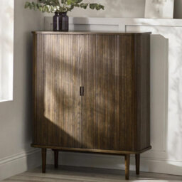 Oakham Premium Skye Wine Cabinet In Dark Brown - thumbnail 3