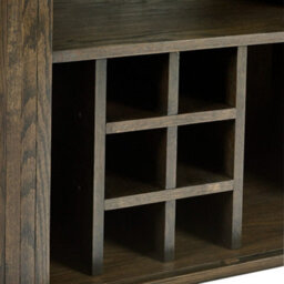 Oakham Premium Skye Wine Cabinet In Dark Brown - thumbnail 9