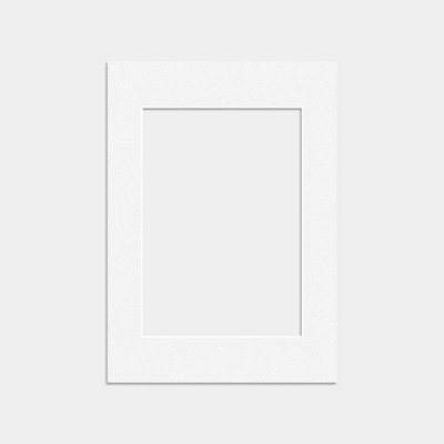 Ak Frames 7X5 White Picture Mounts To Fit 5X3.5 Aperture Size - Mount Board Only (No Frame Included) - image 1