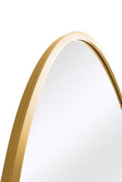 Mirroroutlet The Ovale Gold Metal Framed Oval Wall Mirror 180Cm X 100Cm - thumbnail 4