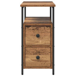 Walplus Bedside Cabinet Old Wood 30 X 60 X 60 Cm Engineered Wood - thumbnail 6