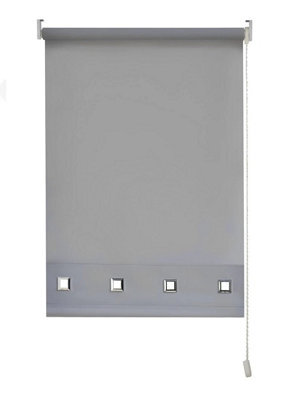 Grey Easy Fit Roller Blind 60Cm - image 1