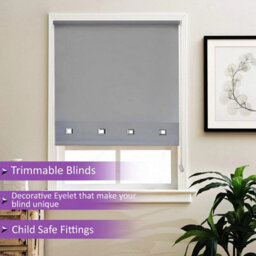 Grey Easy Fit Roller Blind 60Cm - thumbnail 4