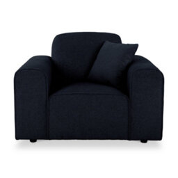 Hugo Deep Blue Armchair - Fully Assembled By Roseland Furniture - thumbnail 2