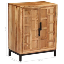 Vidaxl Sideboard Solid Acacia Wood 60X35X76 Cm Brown - thumbnail 3