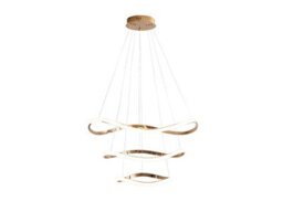 Luminosa Lighting Luminosa Naos Triple Ring Pendant Ceiling Light Rose Gold Led 3000K - Uk Stock - thumbnail 4