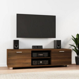Berkfield Tv Cabinet Brown Oak 140X40.5X35 Cm Engineered Wood