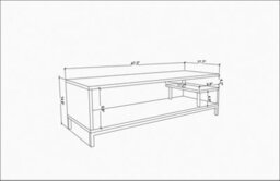 Decorotika Reilly Tv Stand Tv Unit For Tv's Up To 55 Inch Black And Oak - thumbnail 5