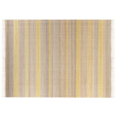 Beliani Rug Talpur Yellow 160 X 230 Cm Jute - image 1