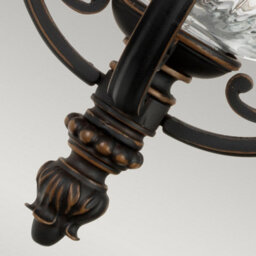 Luminosa Lighting Elstead Luverne 1 Light Outdoor Small Wall Lantern Light Rubbed Bronze Ip44, E27 - thumbnail 4