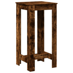 Berkfield Bar Table Smoked Oak 51X50X103.5 Cm Engineered Wood - thumbnail 2