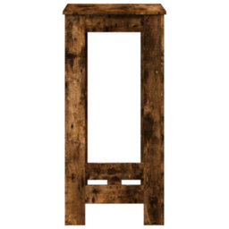 Berkfield Bar Table Smoked Oak 51X50X103.5 Cm Engineered Wood - thumbnail 5