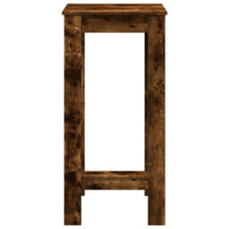 Berkfield Bar Table Smoked Oak 51X50X103.5 Cm Engineered Wood - thumbnail 4