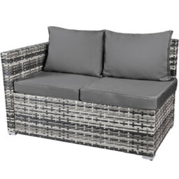 HomeTouch Modern Rattan Garden Furniture Corner Sofa Set, Outdoor Patio Corner Sofa With Coffee Table 8 Seater - thumbnail 9