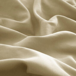 Ameha Plain Microfiber Fitted Sheet 25Cm Deep Pocket- Hypoallergenic Easy Care Beige Fitted Sheets Uk Double Bedsheet (137X190Cm) - thumbnail 5