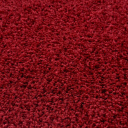 The Rugs Red Soft Plain Design Fluffy Shaggy Rugs And Runners High Pile Living Room Kitchen Hallway 380 - thumbnail 3