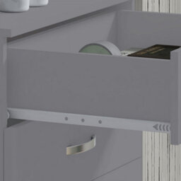 FWSTYLE 4 Drawer Matt Grey Chest Of Drawers Bedroom - thumbnail 6