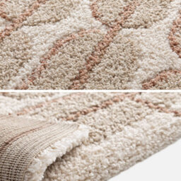 Sweeek - Indoor Rug With Beige, Cream And Pink Graphic Pattern 170X120 Cm - Ocea - thumbnail 3