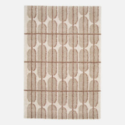 Sweeek - Indoor Rug With Beige, Cream And Pink Graphic Pattern 170X120 Cm - Ocea - thumbnail 2