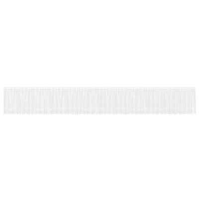 Berkfield Modern Curtains With Curtains Floral White 1200 X 100 Cm Polyester - image 1