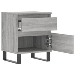 Berkfield Bedside Cabinet Grey Sonoma 40X35X50 Cm Engineered Wood - thumbnail 6