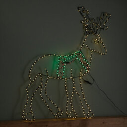 Samuel Alexander 1.4M X 86Cm Light Up Flexibrights Standing Christmas Reindeer With 420 Multi-Coloured Leds - thumbnail 3