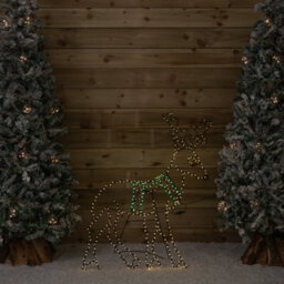 Samuel Alexander 1.4M X 86Cm Light Up Flexibrights Standing Christmas Reindeer With 420 Multi-Coloured Leds - thumbnail 2