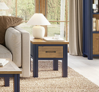 Baumhaus Splash Of Blue - Lamp Table With Drawer - image 1