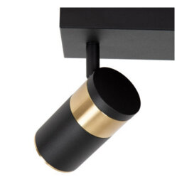 Lucide Gorik Ceiling Spotlight - 2Xgu10 - Black - thumbnail 4