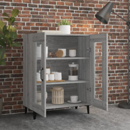 Vidaxl Sideboard Grey Sonoma 69.5X34X90 Cm Engineered Wood - thumbnail 3