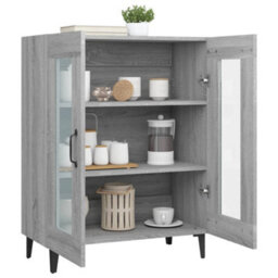 Vidaxl Sideboard Grey Sonoma 69.5X34X90 Cm Engineered Wood - thumbnail 5