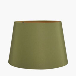 Pacific Lifestyle 35Cm Sage Green Tapered Poly Cotton Lampshade For Table Lamps And Floor Lamps