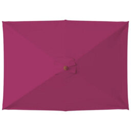 Berkfield Elegant Outdoor Parasol With Wooden Pole 150X200 Cm Bordeaux Red - thumbnail 4