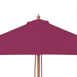 Berkfield Elegant Outdoor Parasol With Wooden Pole 150X200 Cm Bordeaux Red - thumbnail 7
