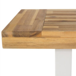 Beliani Garden Bench Scania 140 Cm Acacia Wood White - thumbnail 6