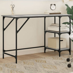 Berkfield Desk Grey Sonoma 120X50X75 Cm Metal And Engineered Wood - thumbnail 1