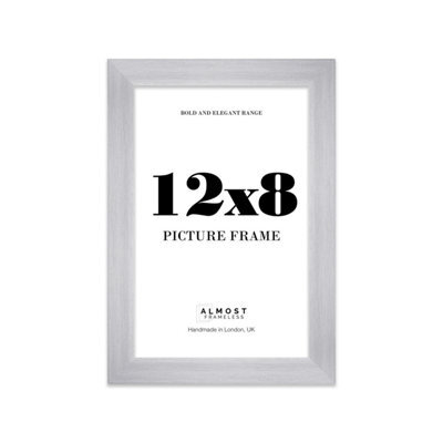 "17X17"" White Picture Frame - 17X17"" Square Frame With 14X14"" Mount For 17X17""/14X14"" Pictures Luxurious Style Thin Edge, 1 Pack" - image 1