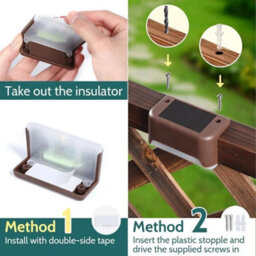 16 Pack Solar Deck Lights Led Multicolour Garden Fence Step Path Lights - thumbnail 2