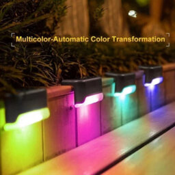 16 Pack Solar Deck Lights Led Multicolour Garden Fence Step Path Lights - thumbnail 1