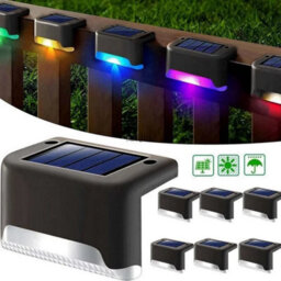16 Pack Solar Deck Lights Led Multicolour Garden Fence Step Path Lights - thumbnail 3