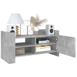 Berkfield Durable Tv Cabinet Concrete Grey 80X35X40 Cm Engineered Wood - thumbnail 3