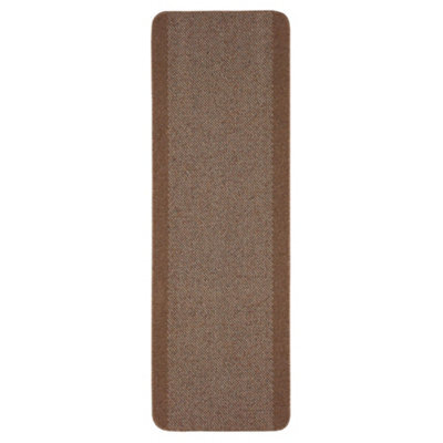 The Rugs Washable Designer Rugs & Mats Bordered Design In Brown  110Br - image 1