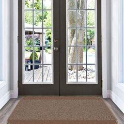 The Rugs Washable Designer Rugs & Mats Bordered Design In Brown  110Br - thumbnail 5