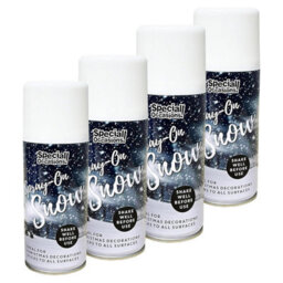 HEATON WHOLESALE 6 X 200Ml Xmas Tree & Window Realistic Festive Artificial Snow Decoration For Christmas - thumbnail 1