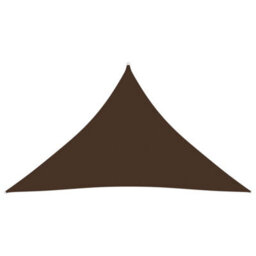 Berkfield Sunshade Sail Oxford Fabric Triangular 5X5X6 M Brown