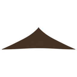 Berkfield Sunshade Sail Oxford Fabric Triangular 5X5X6 M Brown - thumbnail 2