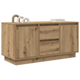 Berkfield Tv Cabinet With Led Lights Artisan Oak 100X41X50 Cm - thumbnail 5
