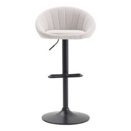 Living And Home Bar Stool Set Of 2 Beige Chic Swivel Breakfast Bar Stools With Footrest - thumbnail 2