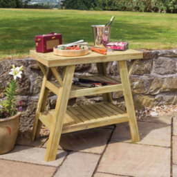 Bbq Side Table Wooden Outdoor Bbq Table By Zest Outdoor Living - thumbnail 5